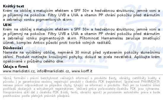 KORFF Sun Secret pl.fluid mat.probl.pl.SPF50+ 50ml