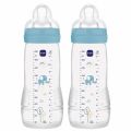 MAM l�hev baby bottle 330 ml, dbl pack modr�