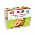 HiPP Jablka s broskvemi BIO 4x100g