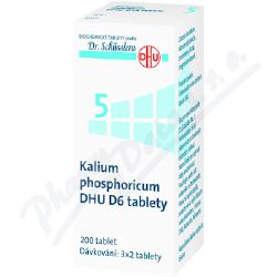 KALIUM PHOSPHORICUM DHU D5-D30 TBL NOB 200