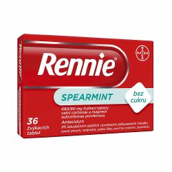 Rennie Spearmint bez cukru 36 vkacch tablet