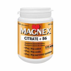 Magnex Citrate 375mg + B6, 100 tablet