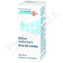 KALIUM SULFURICUM DHU D5-D30 TBL NOB 200