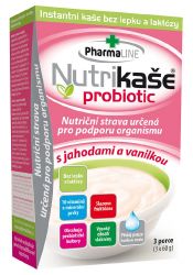 Nutrikae probiotic s jahodami a vanilkou 3x60g