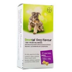 Drontal Dog Flavour 150/144/50mg pro psy tbl.24