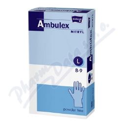 Ambulex Nitryl rukavice nitril.nepudrovan L 100ks