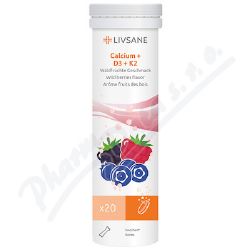 LIVSANE umiv tablety Vpnk + Vitamin D3+K2 20ks