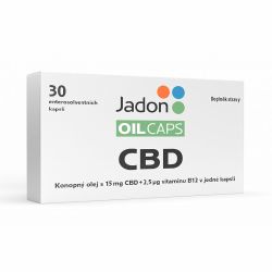 Jadon Oil Caps CBD s konop.olej.15mg+B12 30 kapsl