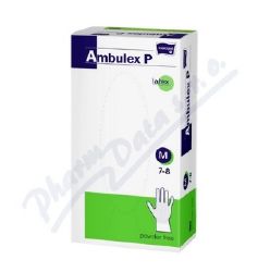 Ambulex P rukavice latexov nepudrovan M 100ks