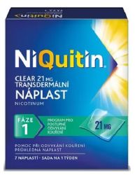 Niquitin Clear 21mg/24h transdermln nplast 7ks