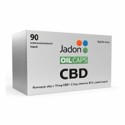 Jadon Oil Caps CBD s konop.olej.15mg+B12 90 kapsl