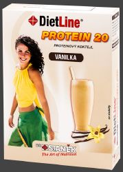 DietLine Protein 20 Koktejl Vanilka 3 sky