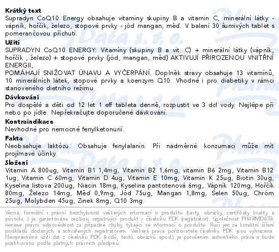 Supradyn CO Q10 Energy 30 umivch tablet