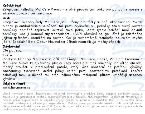 Inkont.kalh.MoliCare Premium Extra Plus M 30ks