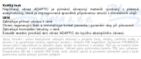ADAPTIC NEPILNAV OBVAZ 12.7X22.9CM 12KS