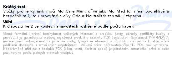 MoliCare Men 2 kapky P14 (MoliMed for men active)