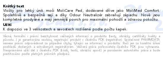 MoliCare Pad 2 kapky Mini P30 (MoliMed Comf. mini)